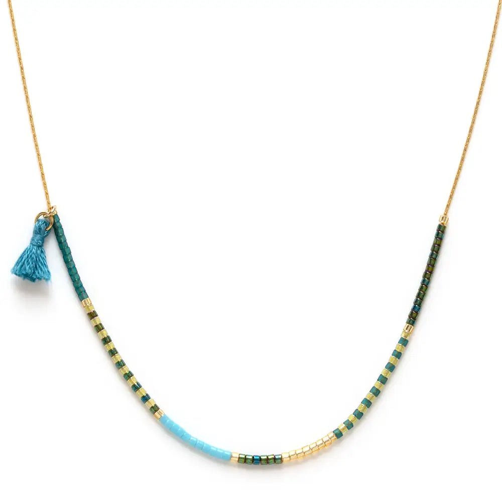 Japanese Seed Bead Necklace - The Riviera Towel Company