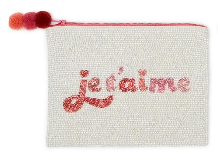 Amour Beaded Pouch