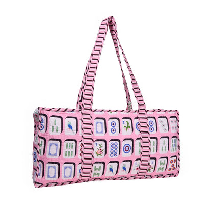 Mahjong Zippered Game Bag