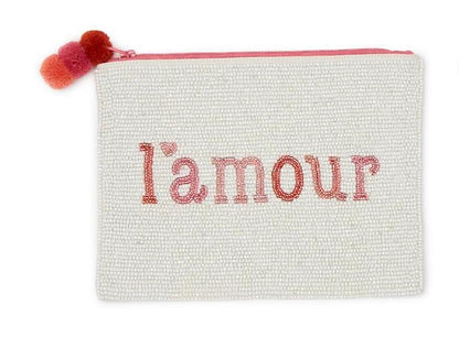 Amour Beaded Pouch, view 6