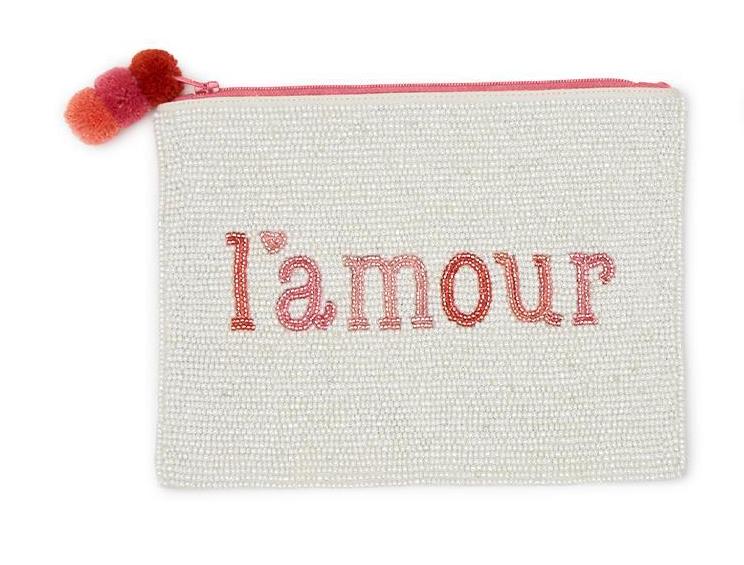 Amour Beaded Pouch