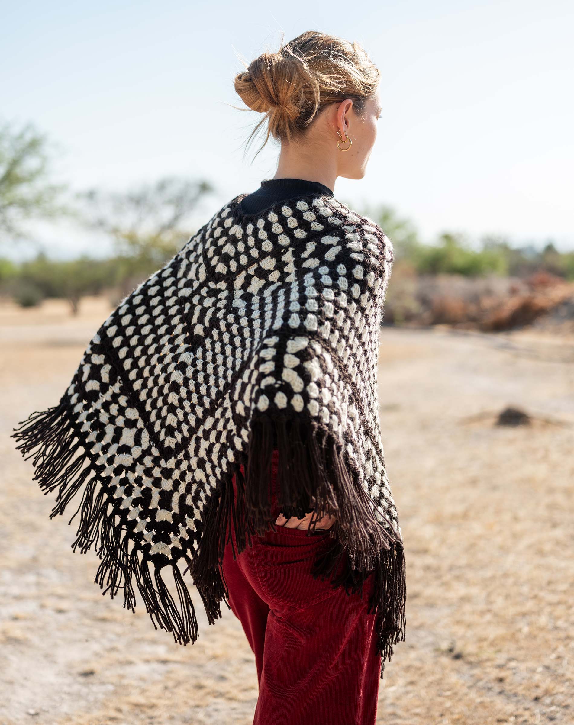 La Paz Crochet Poncho