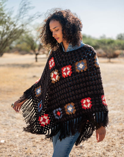 La Paz Crochet Poncho, view 7