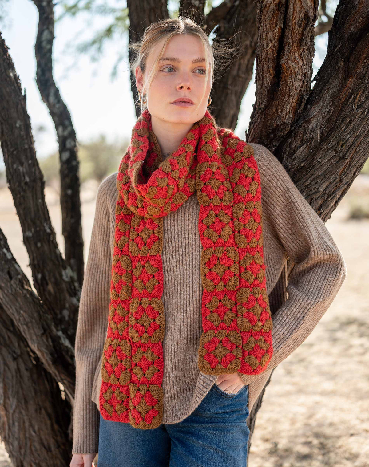 La Paz Crochet Scarf, view 6
