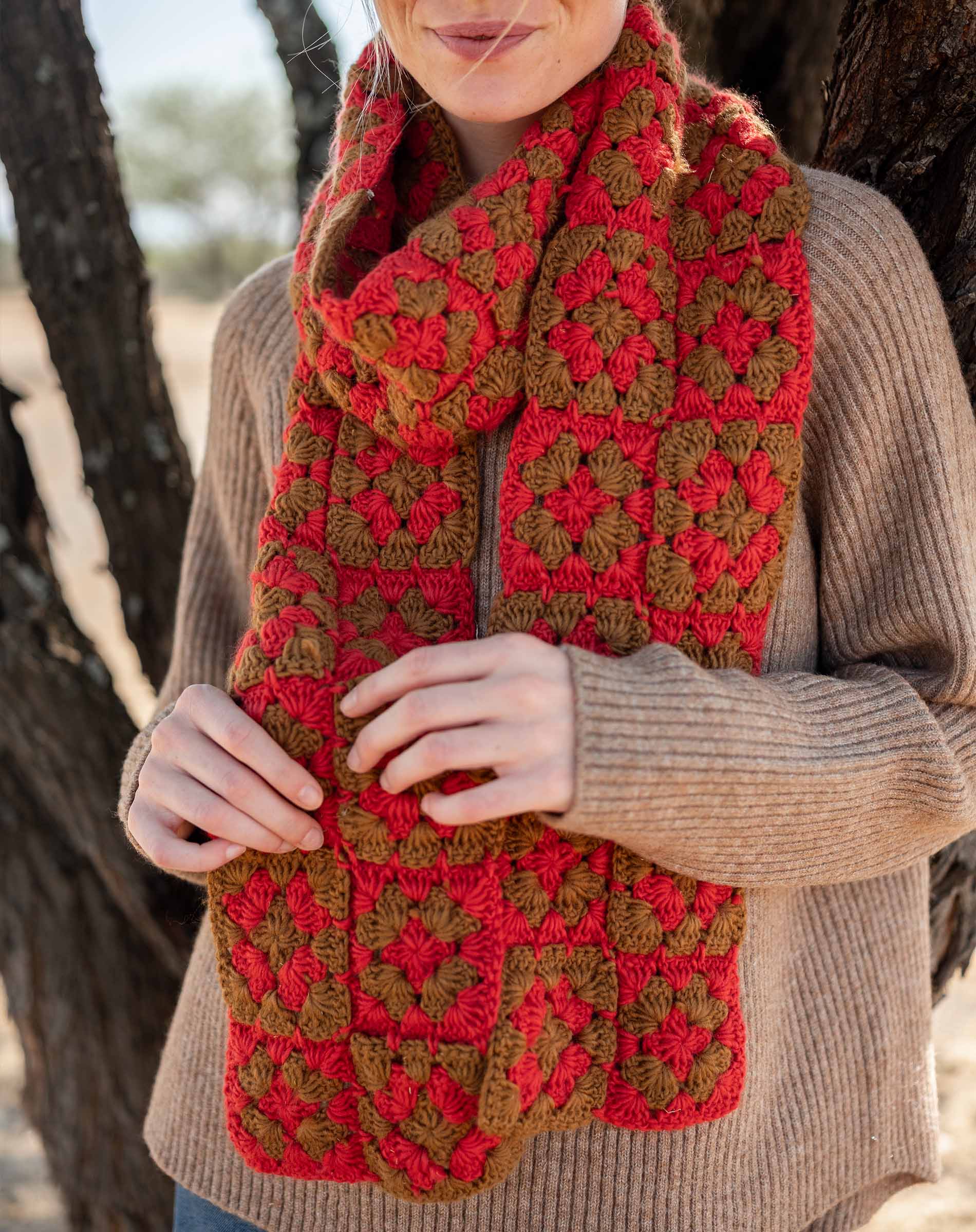 La Paz Crochet Scarf