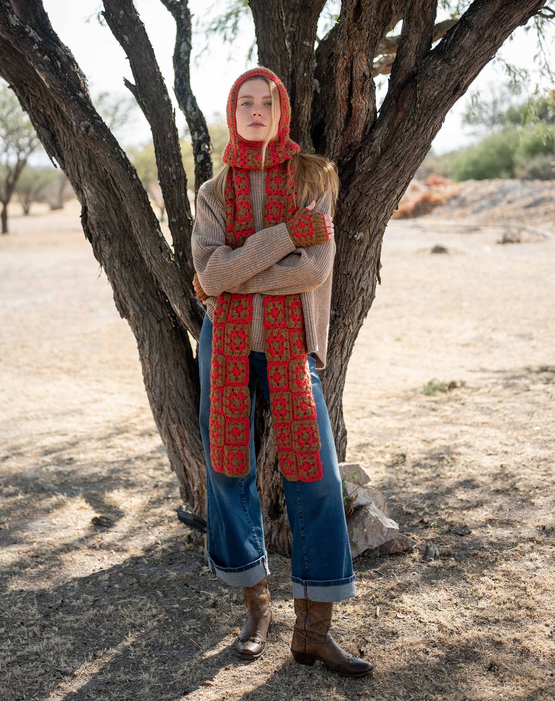 La Paz Crochet Scarf