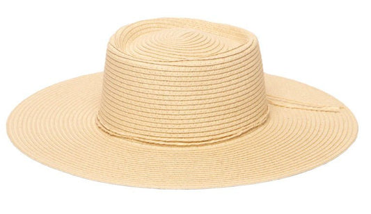 Large Brim Oval Crown Boater - The Riviera Towel Company