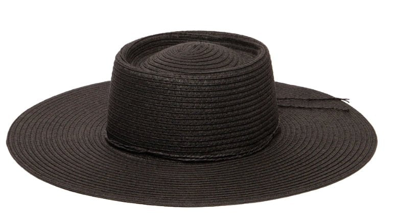 Large Brim Oval Crown Boater - The Riviera Towel Company