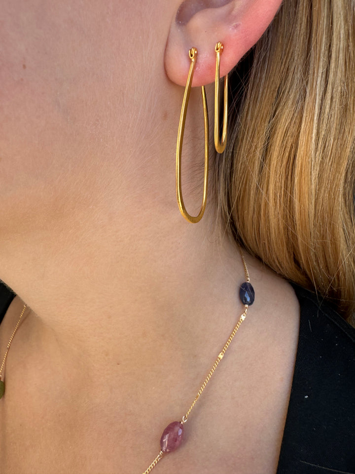 Large Tear Earrings, view 2