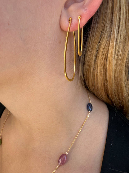Large Tear Earrings, view 2