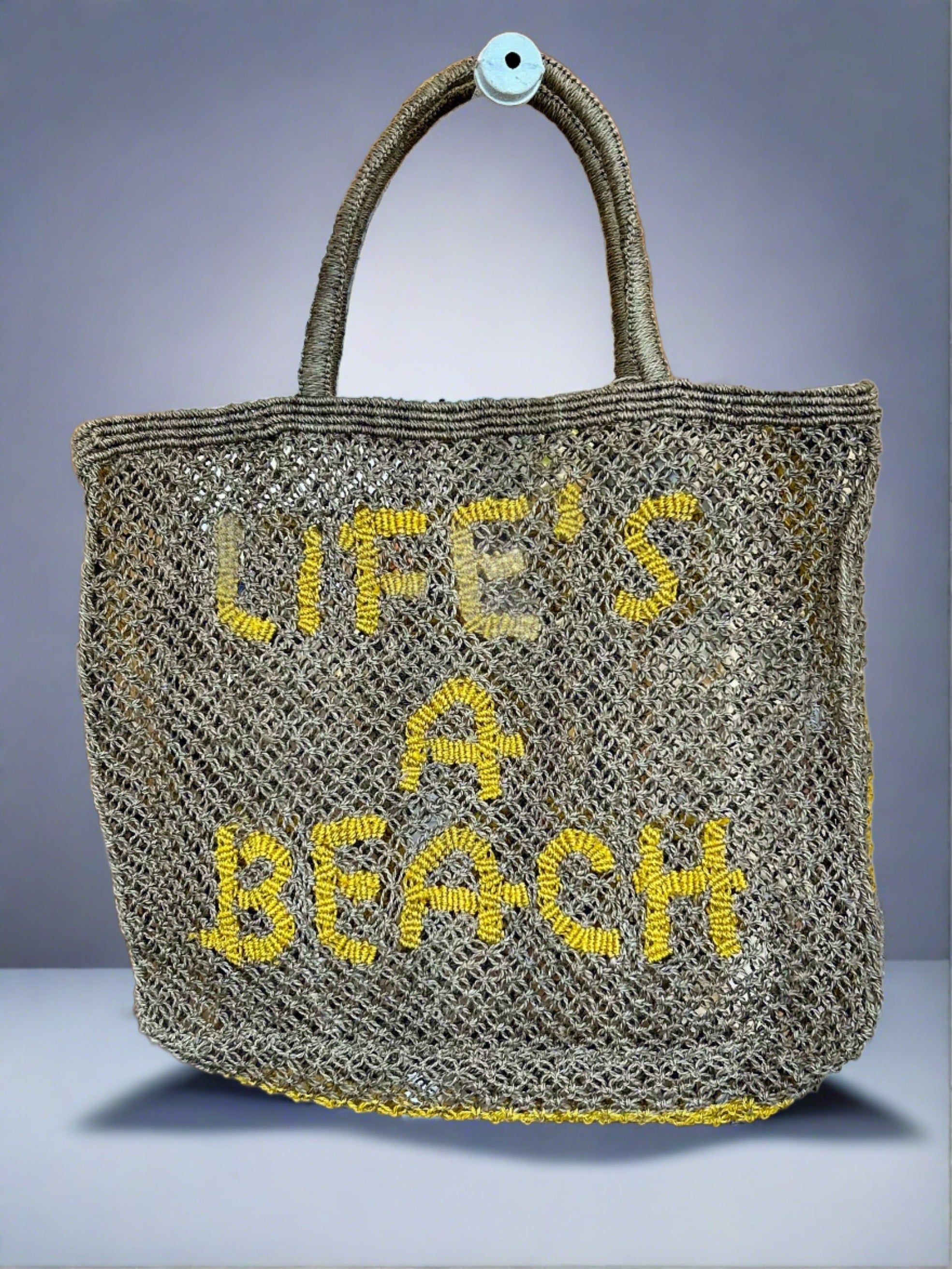 Life's A Beach Jute Bag - The Riviera Towel Company