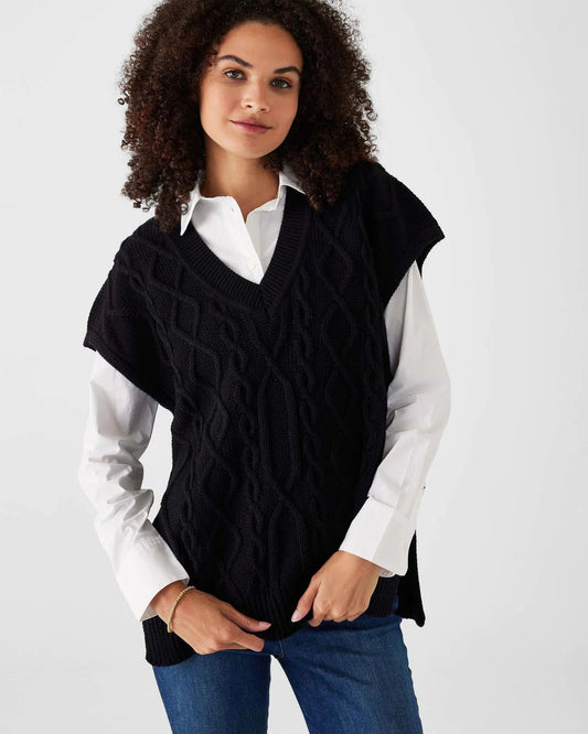 Lisbon V - Neck Sweater Vest - The Riviera Towel Company