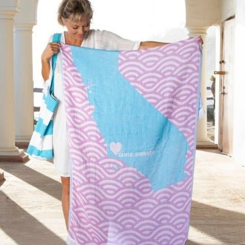 LOVE from Santa Barbara Beach Towels - The Riviera Towel Company, styled