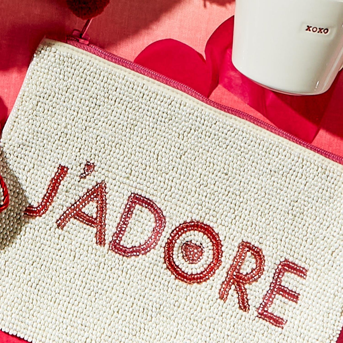 Amour Beaded Pouch, view 2