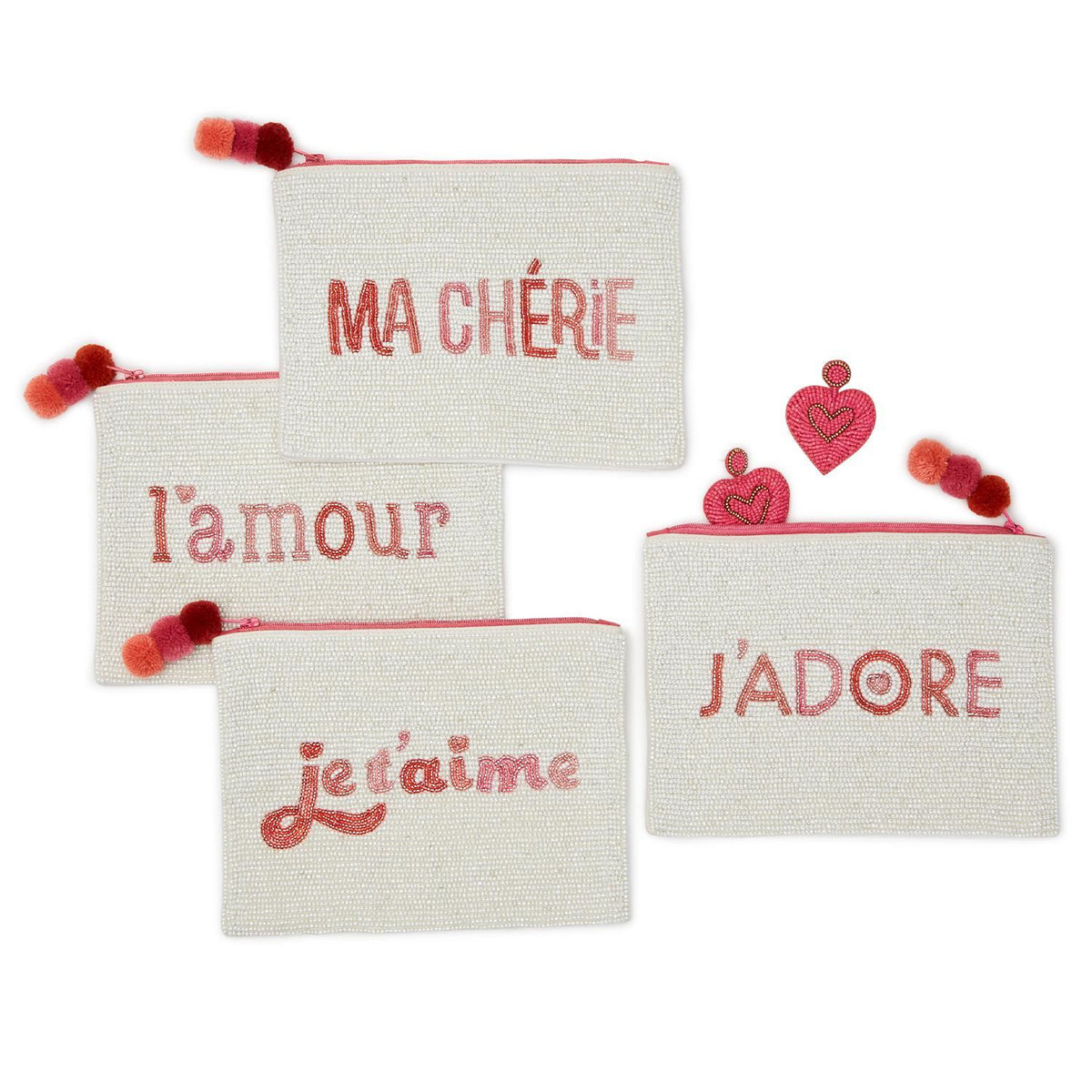 Amour Beaded Pouch