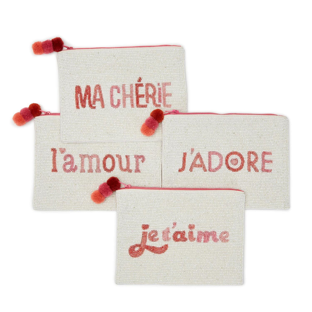 Amour Beaded Pouch