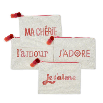 Amour Beaded Pouch, view 3