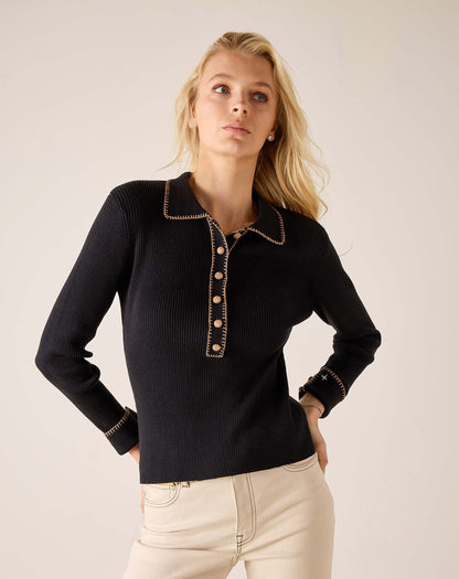 Ludlow Long Sleeve Polo, view 3