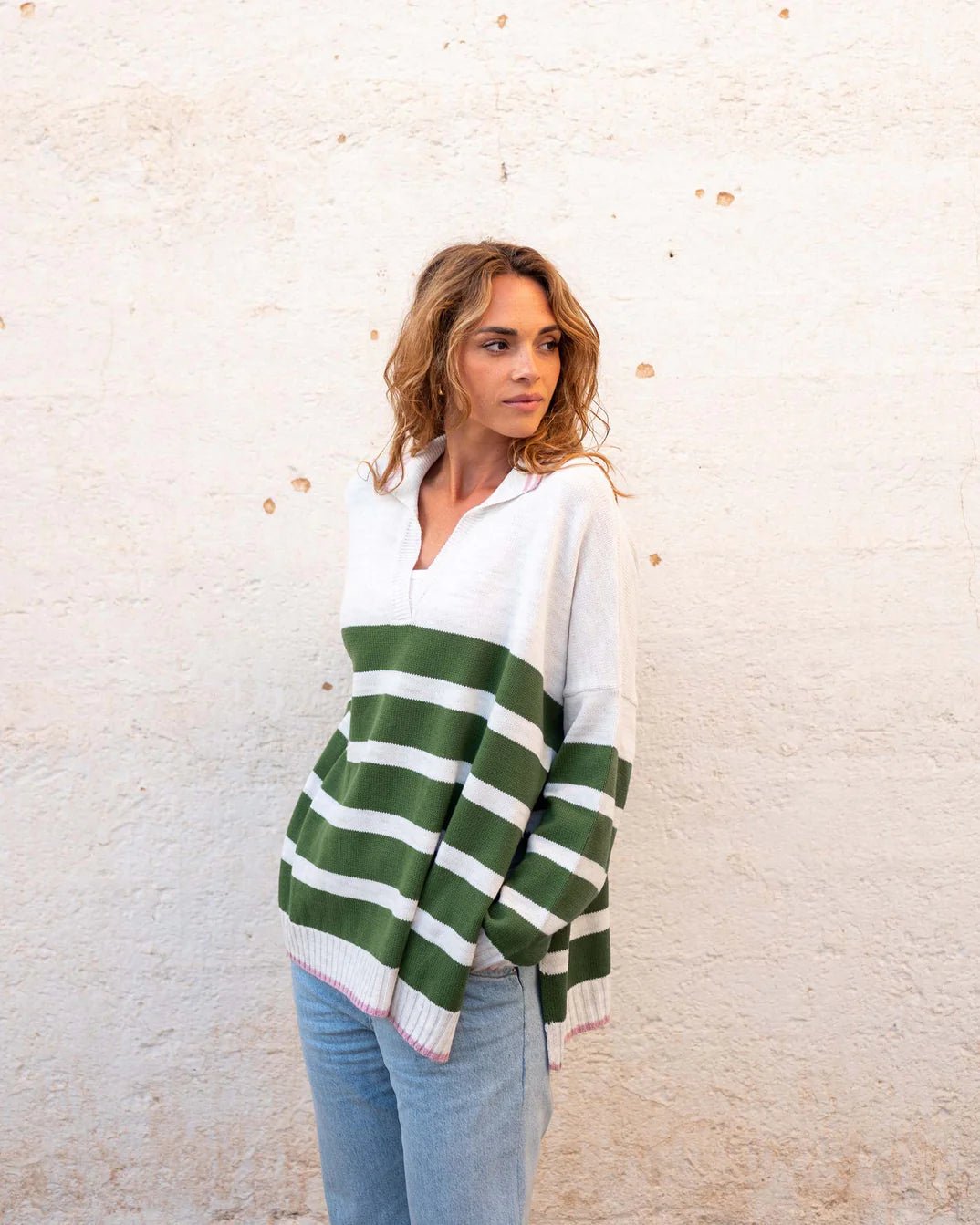 Marina Polo Sweater - The Riviera Towel Company