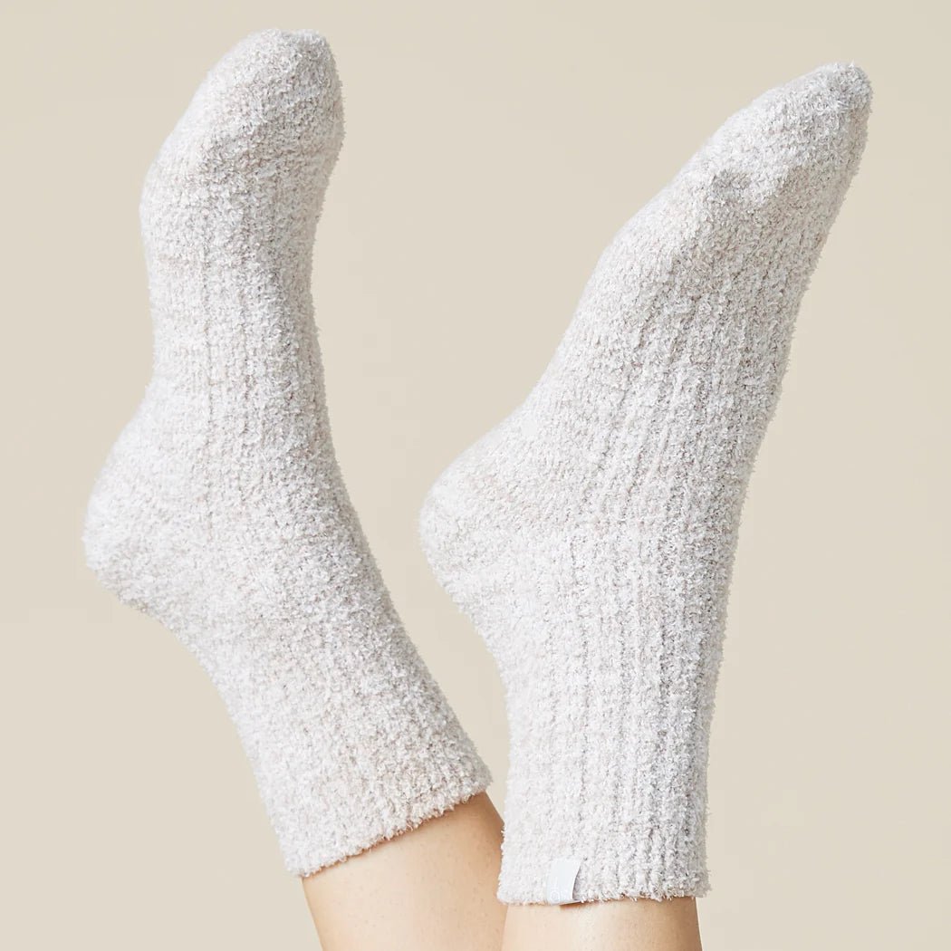 Marshmallow Crew Socks - The Riviera Towel Company