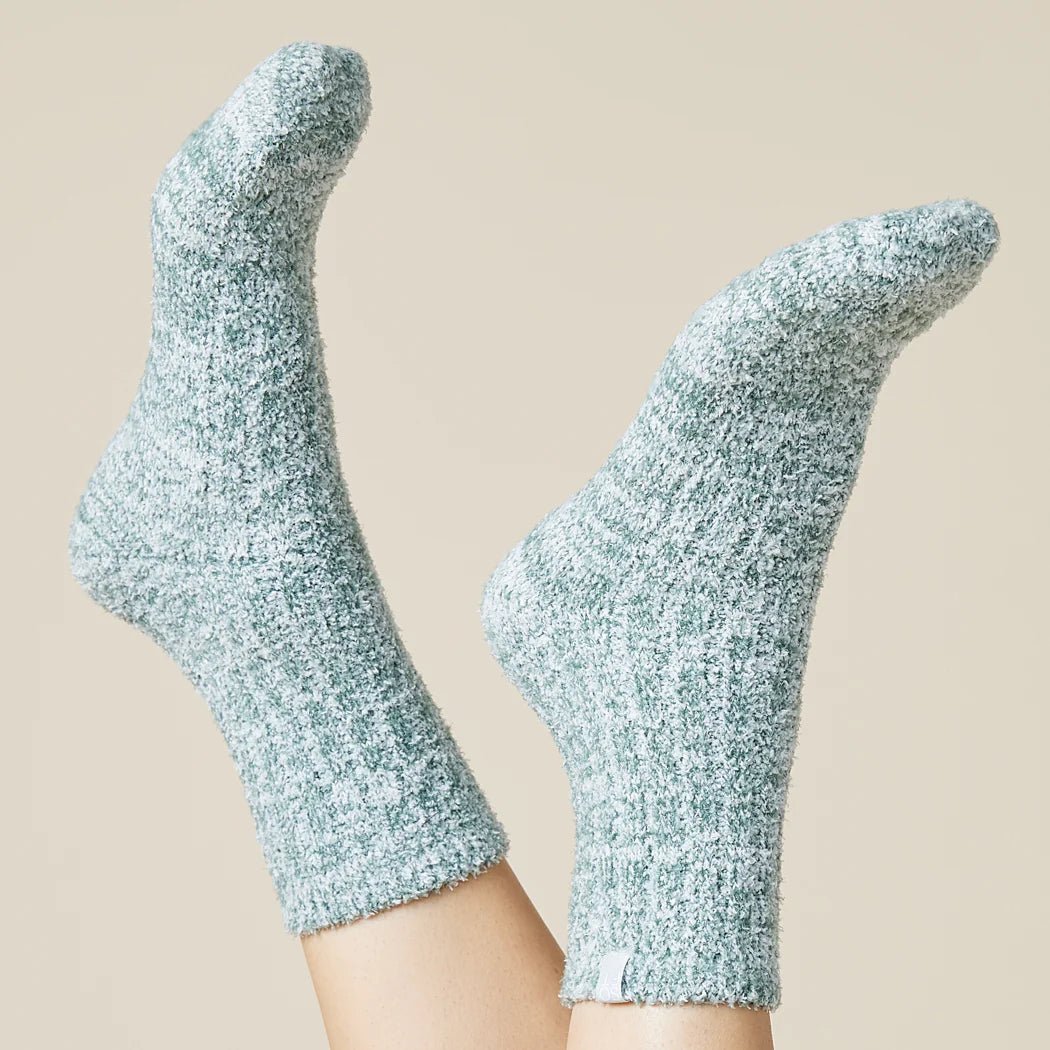 Marshmallow Crew Socks - The Riviera Towel Company