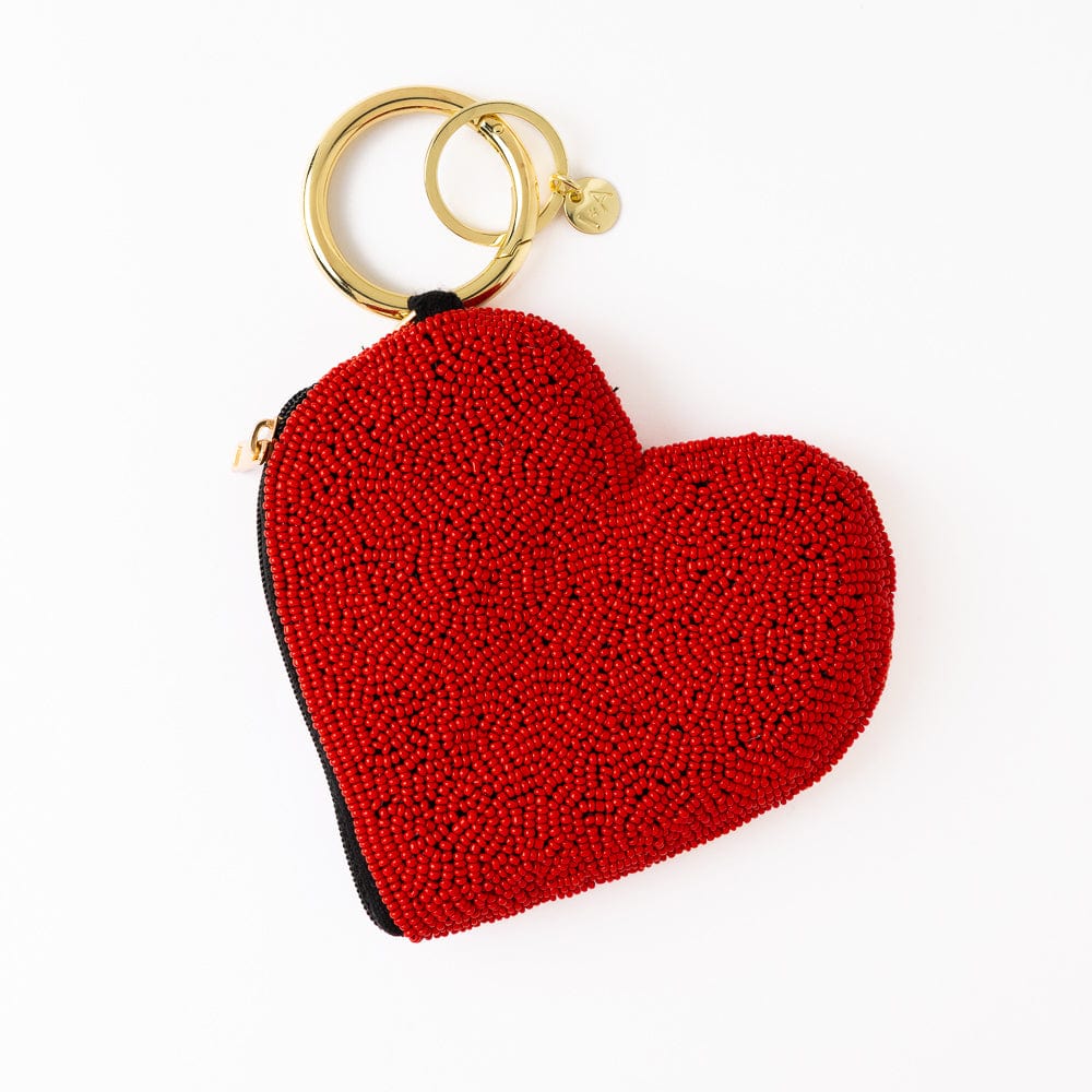 Mary Heart Bead Purse