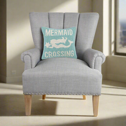 Mermaid Crossing Hook Pillow, view 2