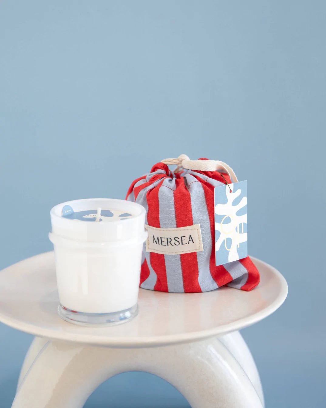 Mersea Striped Bagged Candle - The Riviera Towel Company