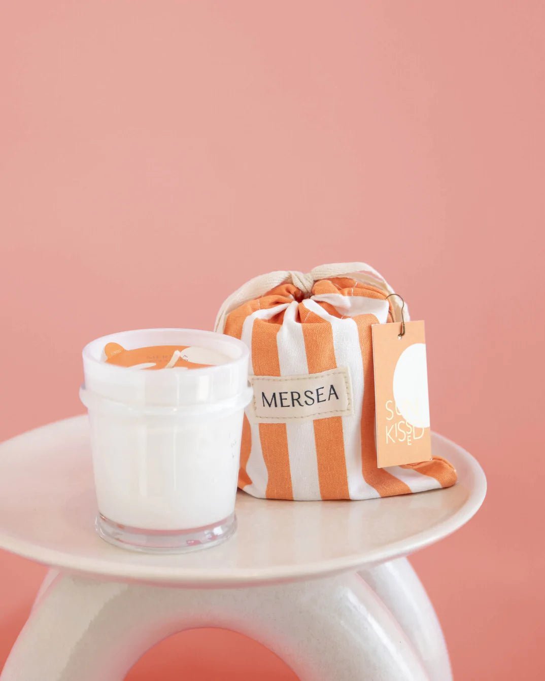 Mersea Striped Bagged Candle - The Riviera Towel Company