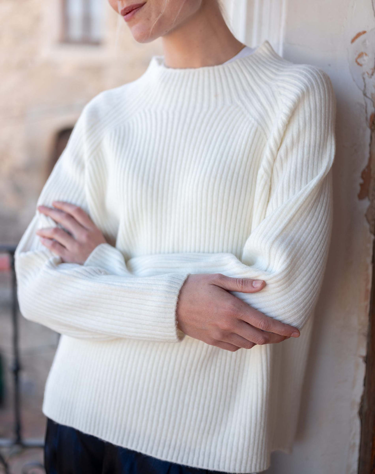 Monograph Mockneck Sweater, view 3