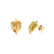 Monstera Studs - The Riviera Towel Company