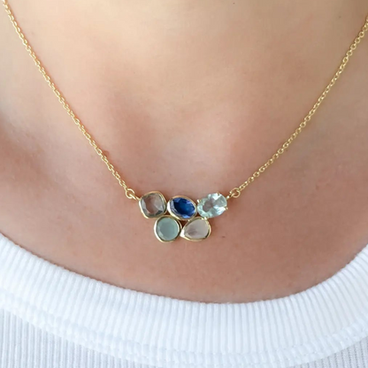 Multi Stone Necklace, view 2