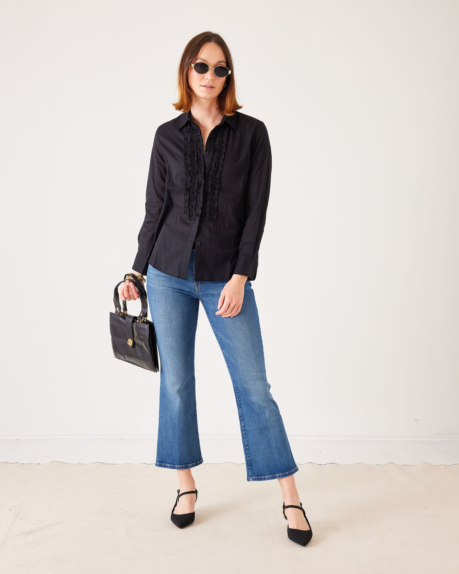 Murphy Cropped Mini Boot Cut Denim