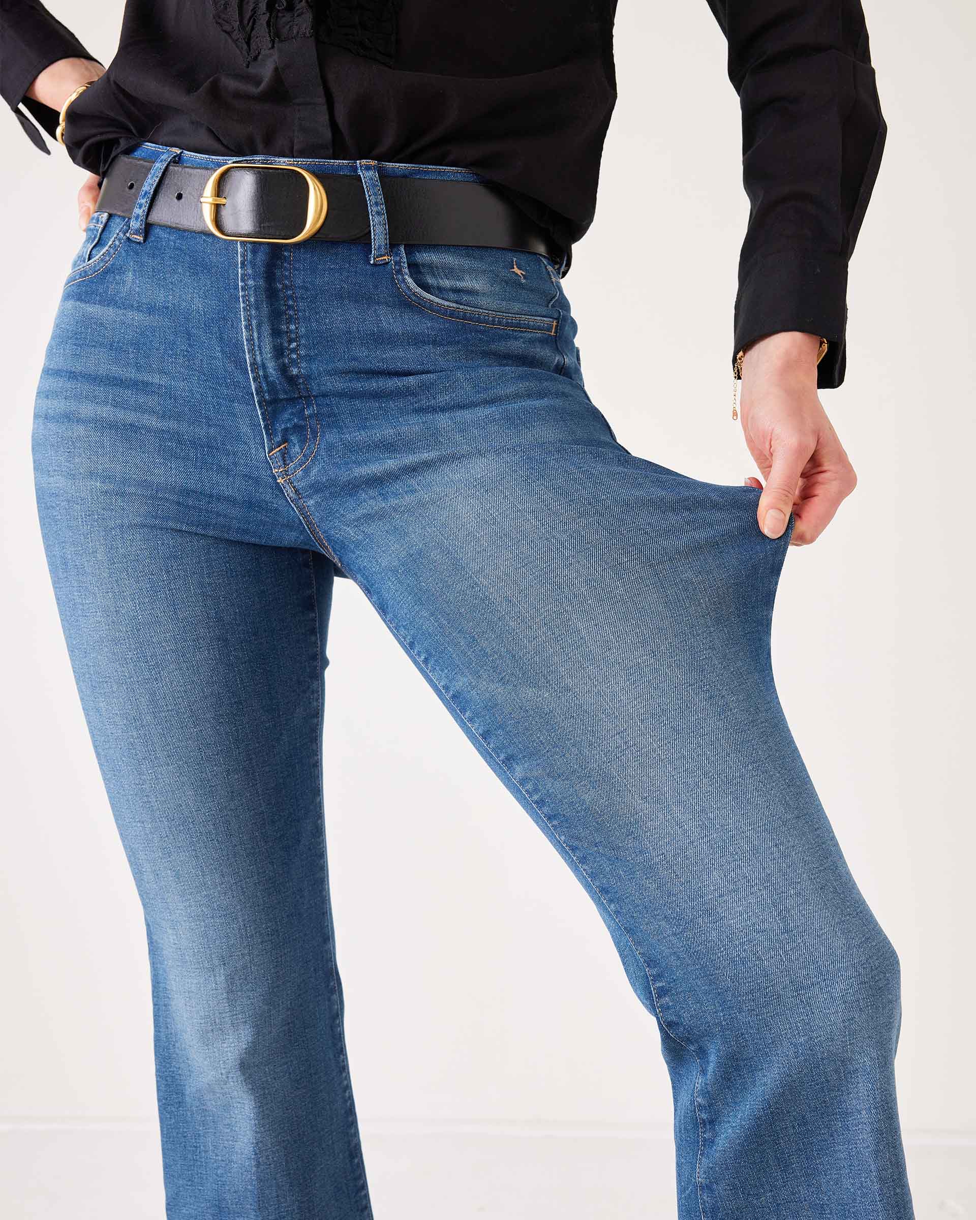 Murphy Cropped Mini Boot Cut Denim