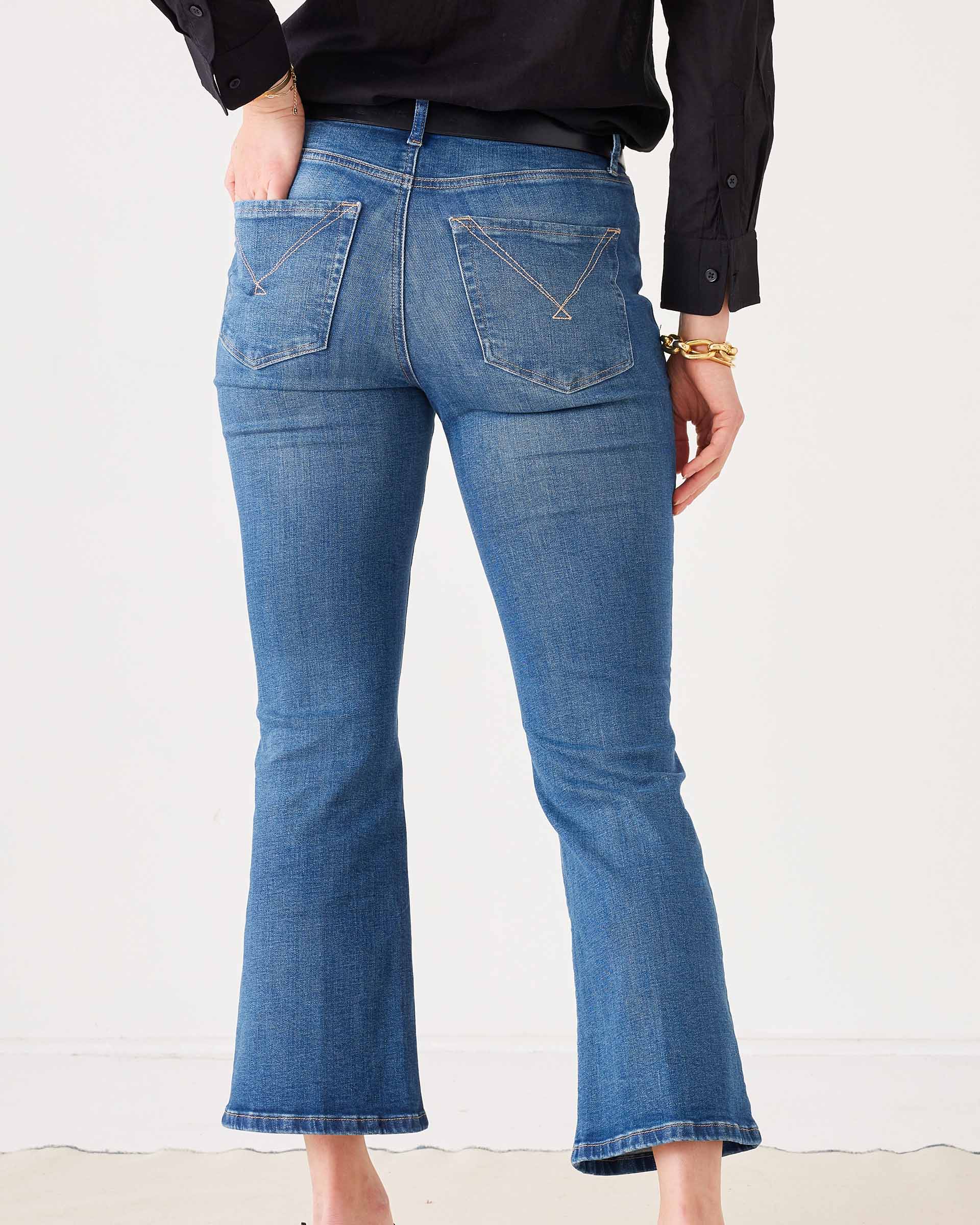 Murphy Cropped Mini Boot Cut Denim