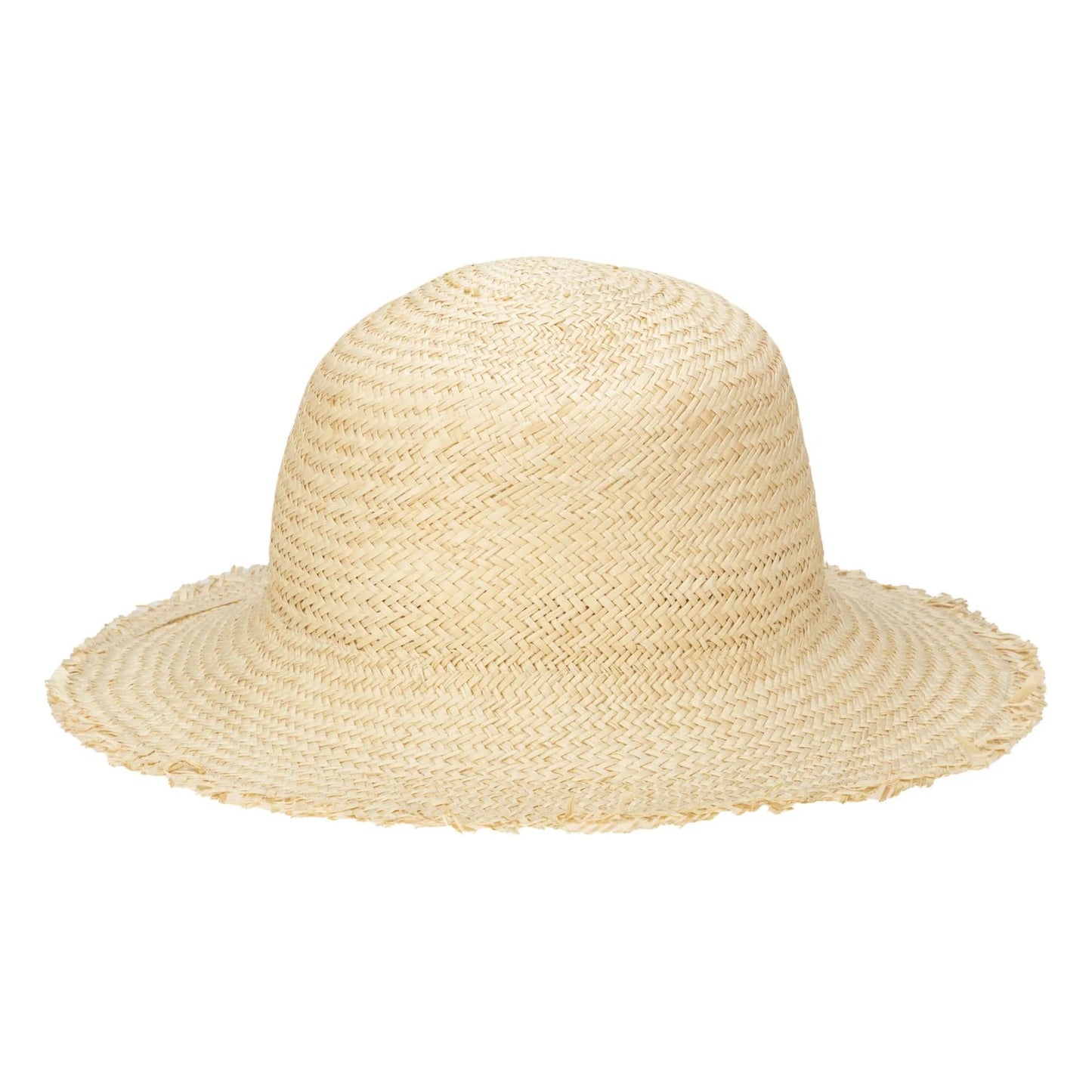 Naturalist - Palm Straw Bucket with Raw Edge - The Riviera Towel Company