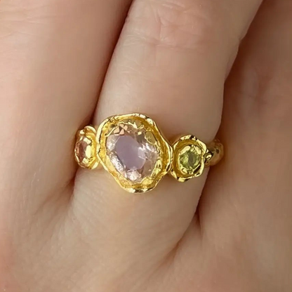 Nature's Embrace Multi-Stone Ring, view 3