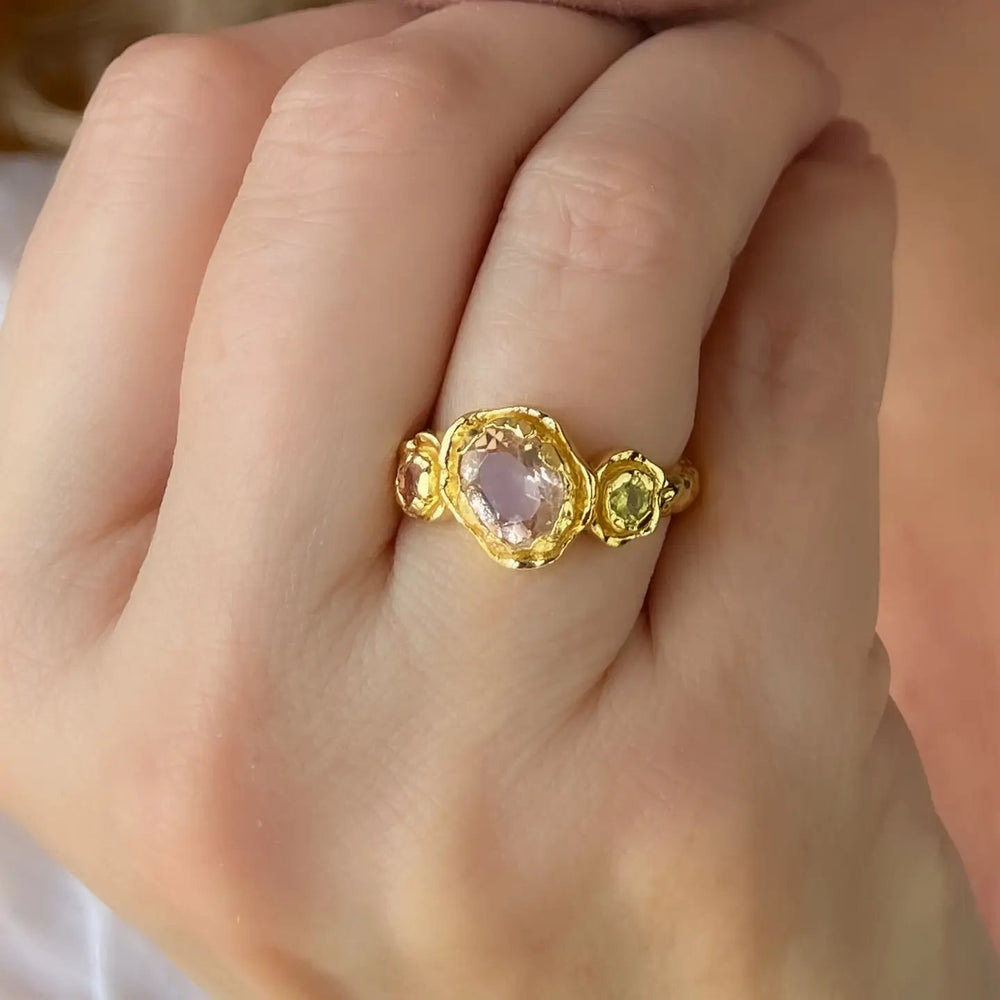 Nature's Embrace Multi-Stone Ring