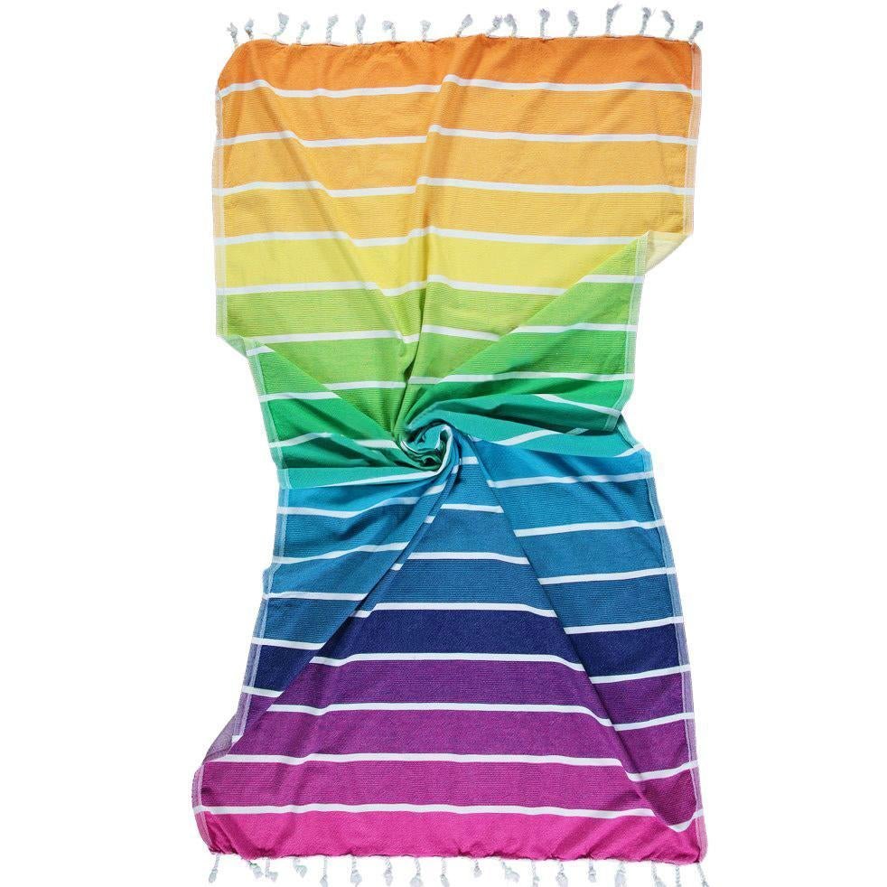 Neapolitan Rainbow Turkish Towel - The Riviera Towel Company