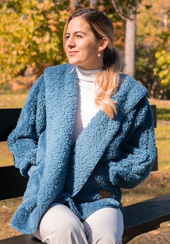 Nordic Beach Fuzzy Jacket - The Riviera Towel Company