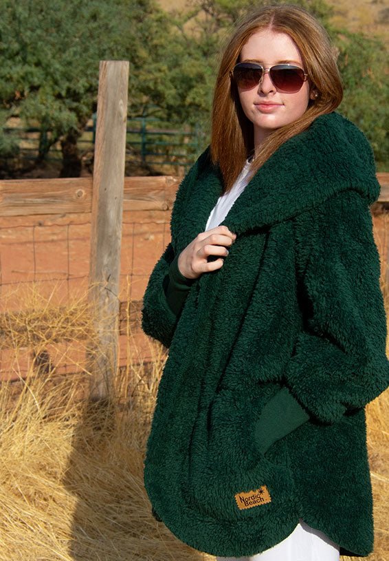 Nordic Beach Fuzzy Jacket - The Riviera Towel Company