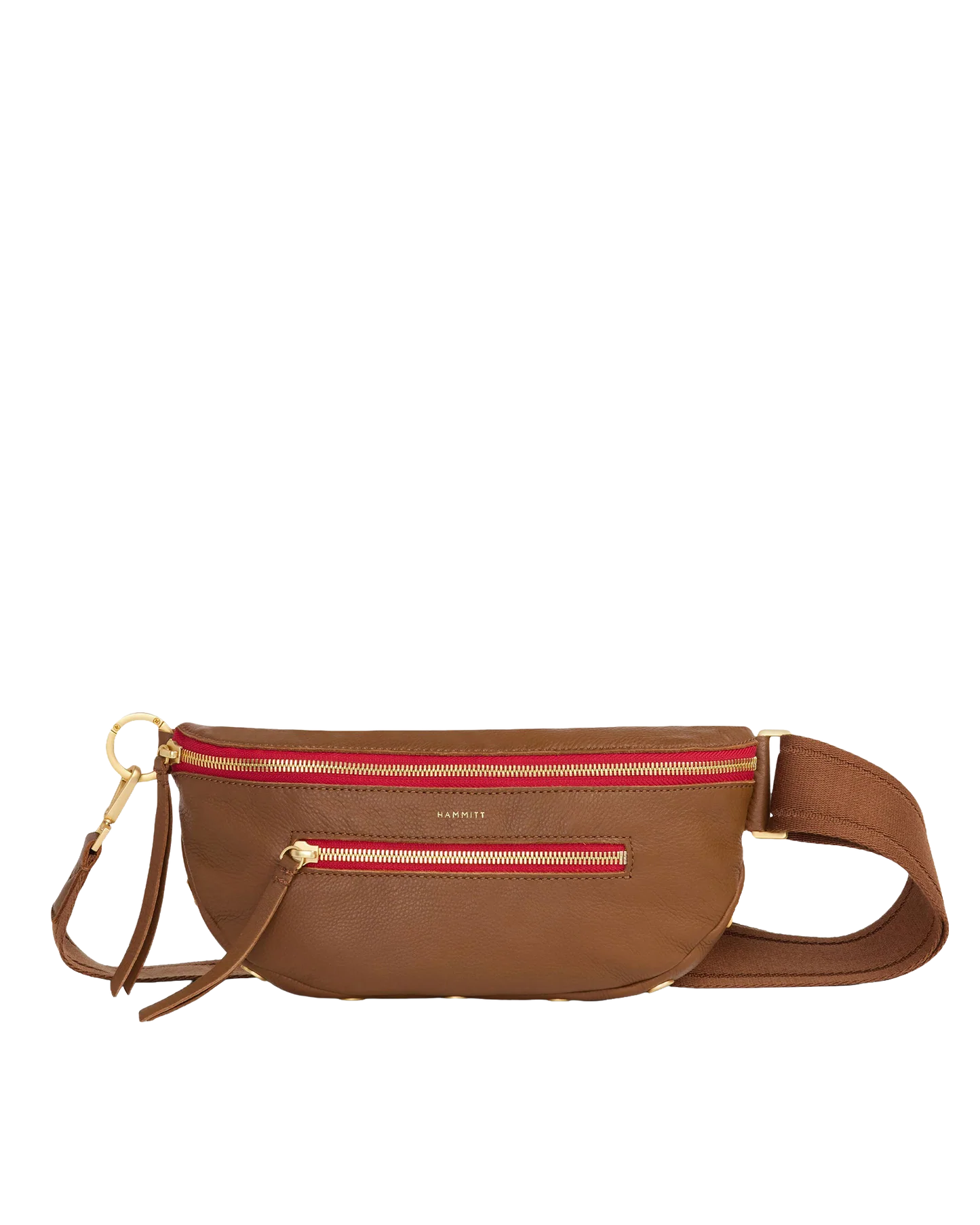 Charles Crossbody Med Mahogany Pebble/Brushed Gold