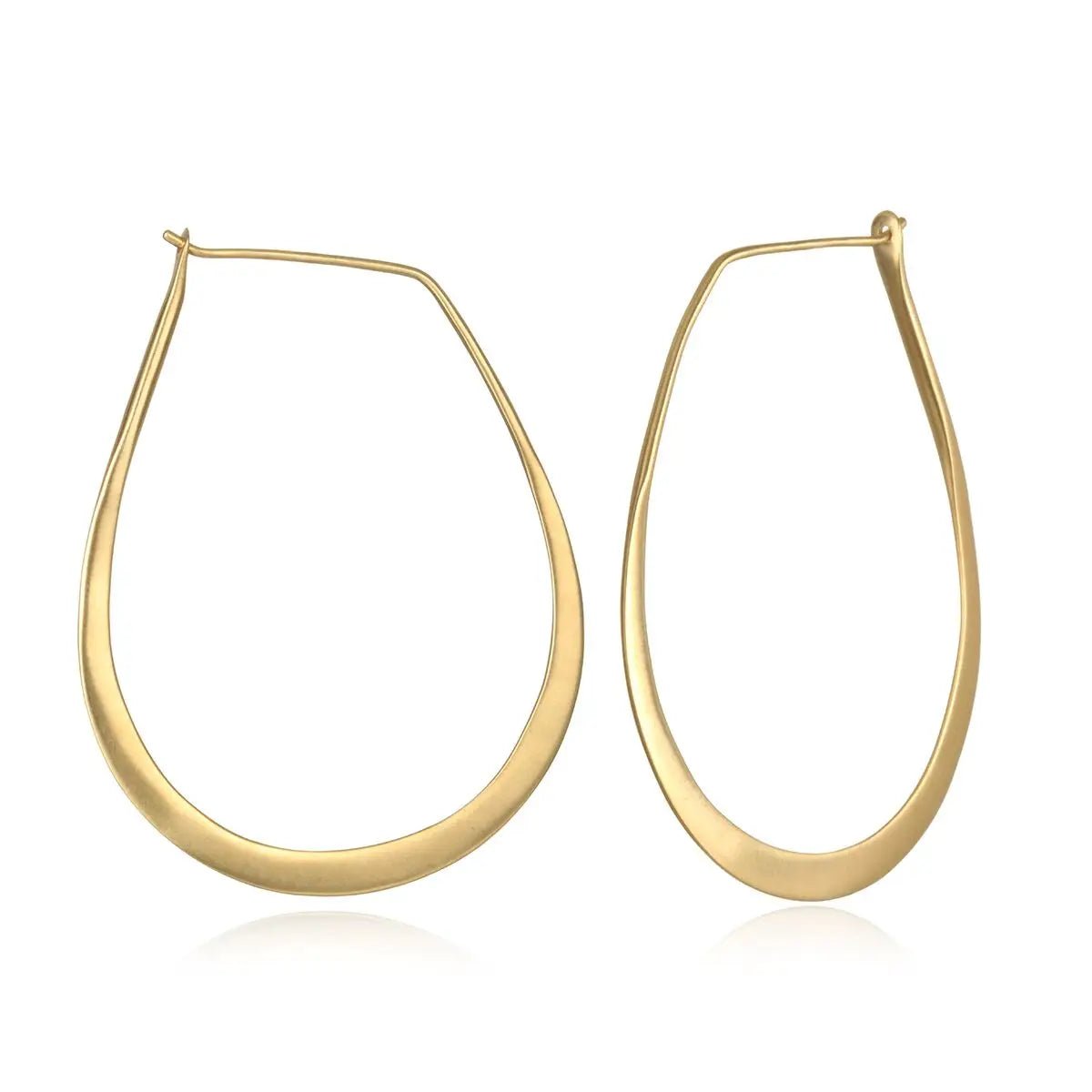 Oblong Hoop Earrings - The Riviera Towel Company