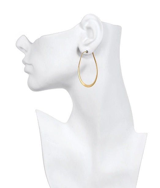 Oblong Hoop Earrings - The Riviera Towel Company