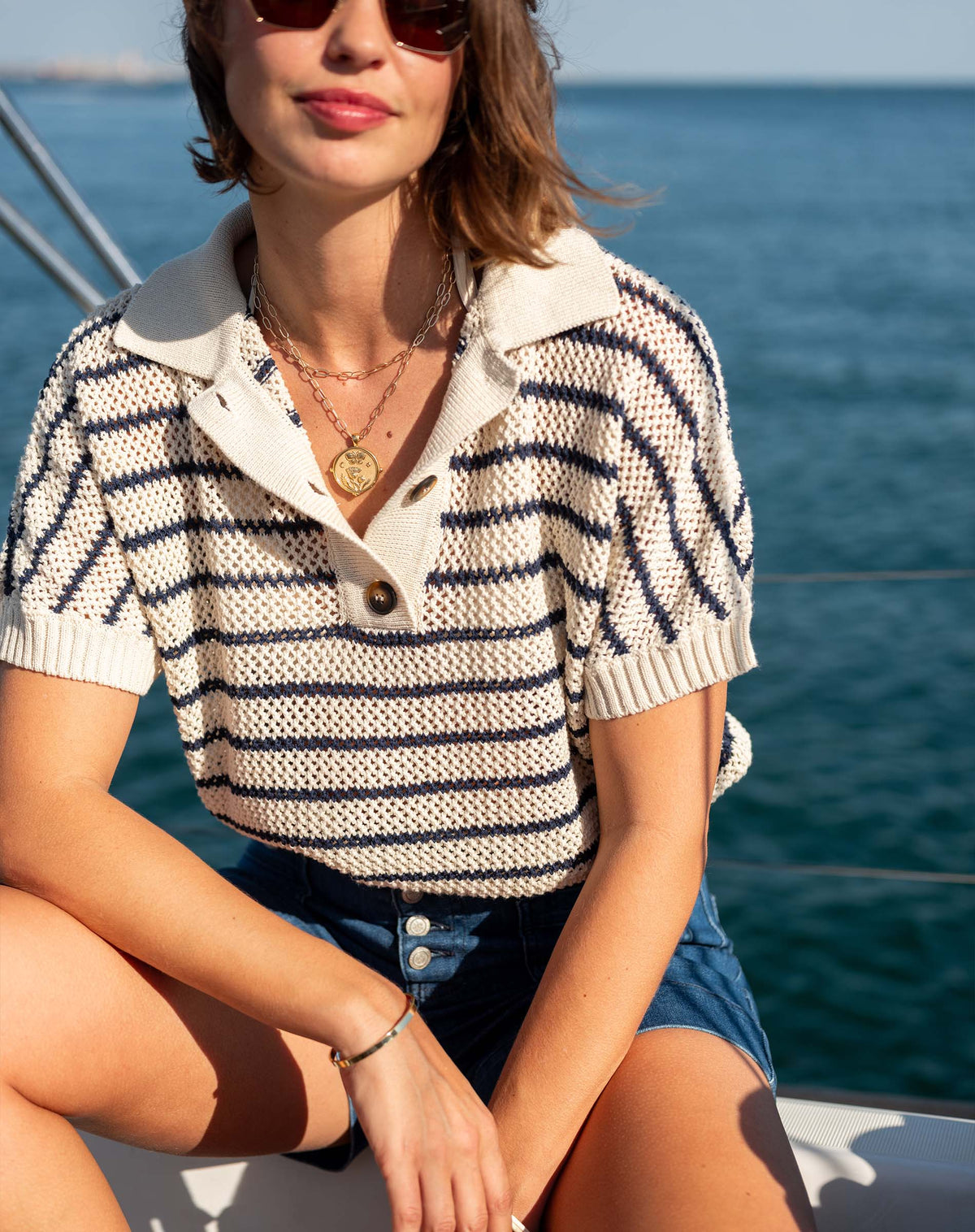 Lombard Polo Sweater, view 3
