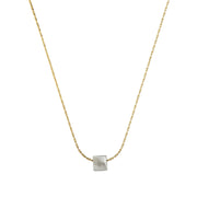 One Little Faceted  Necklace