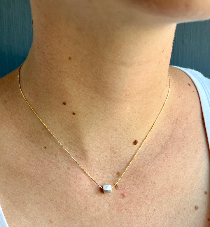 One Little Faceted  Necklace