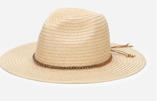 Panama Fedora With Braided Diamond Band - The Riviera Towel Company