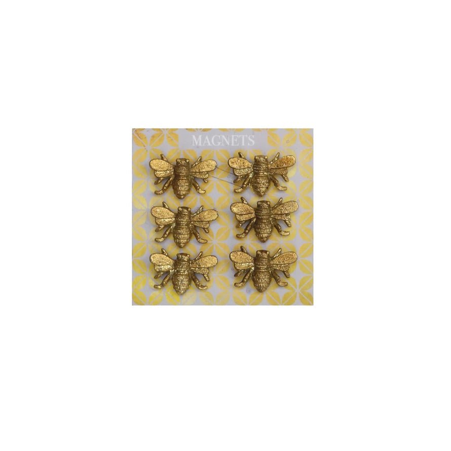 Pewter Bee Magnets Set/6 - The Riviera Towel Company