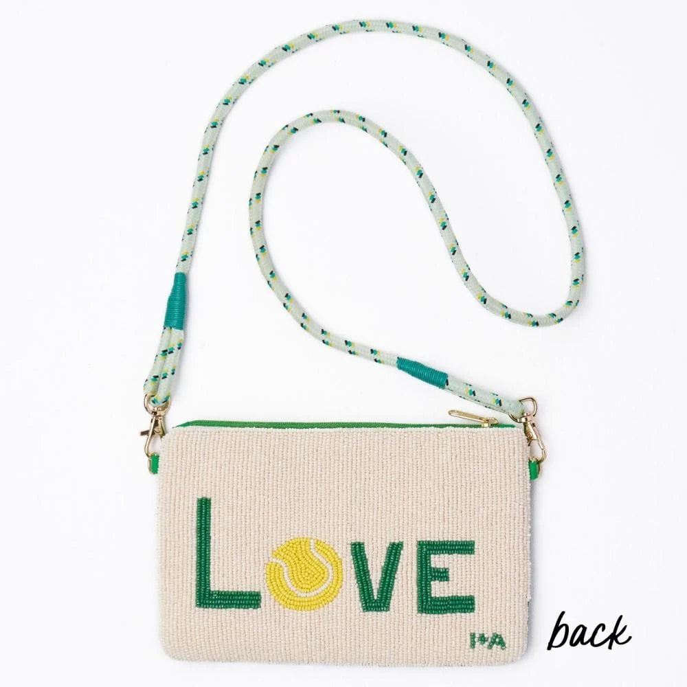 Leila Bead Clutch With Strap